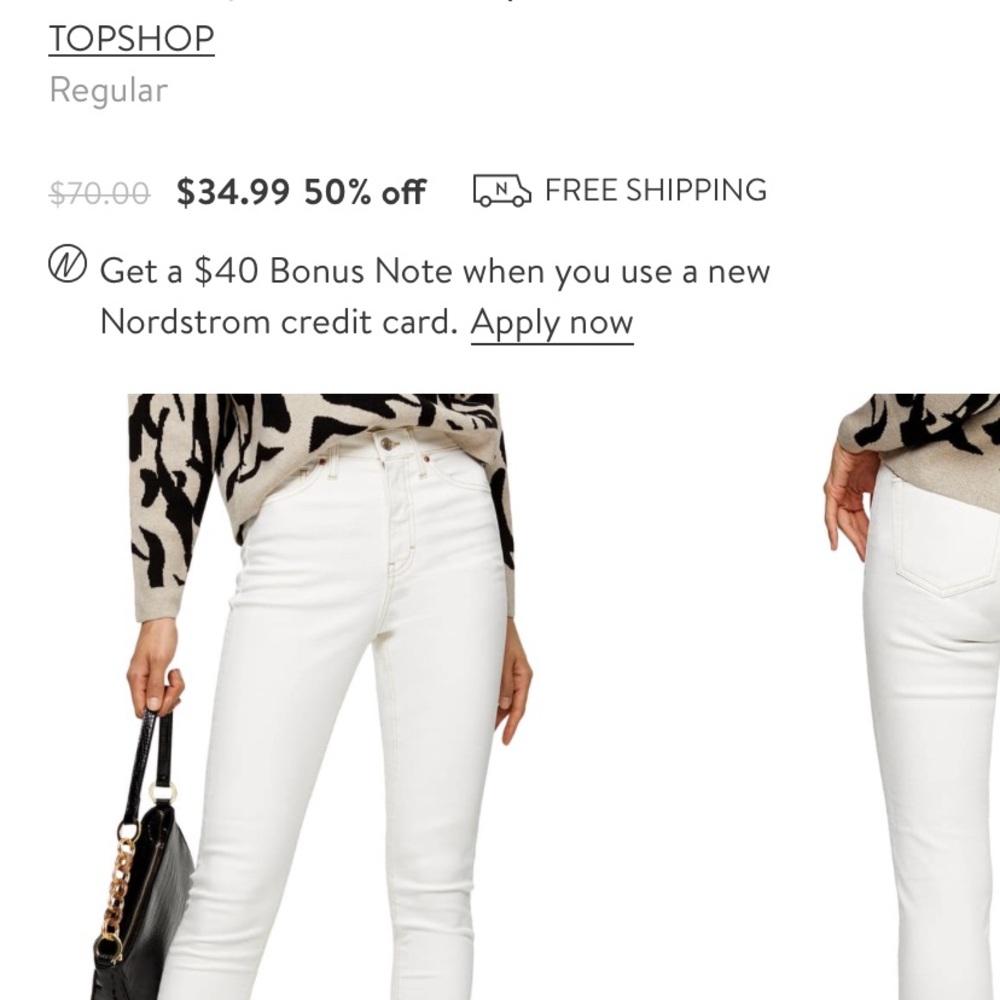 White skinny jeans